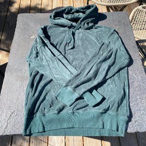 Teal Suede Hoodie